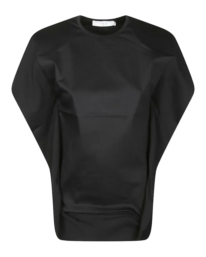 IRO butterfly-sleeve T-shirt - Schwarz Schwarz
