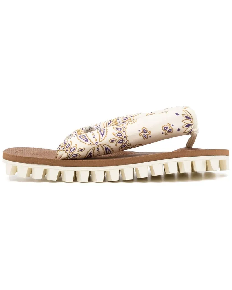 SUICOKE x Needles Geta Sandalen mit Zehensteg - Braun Braun