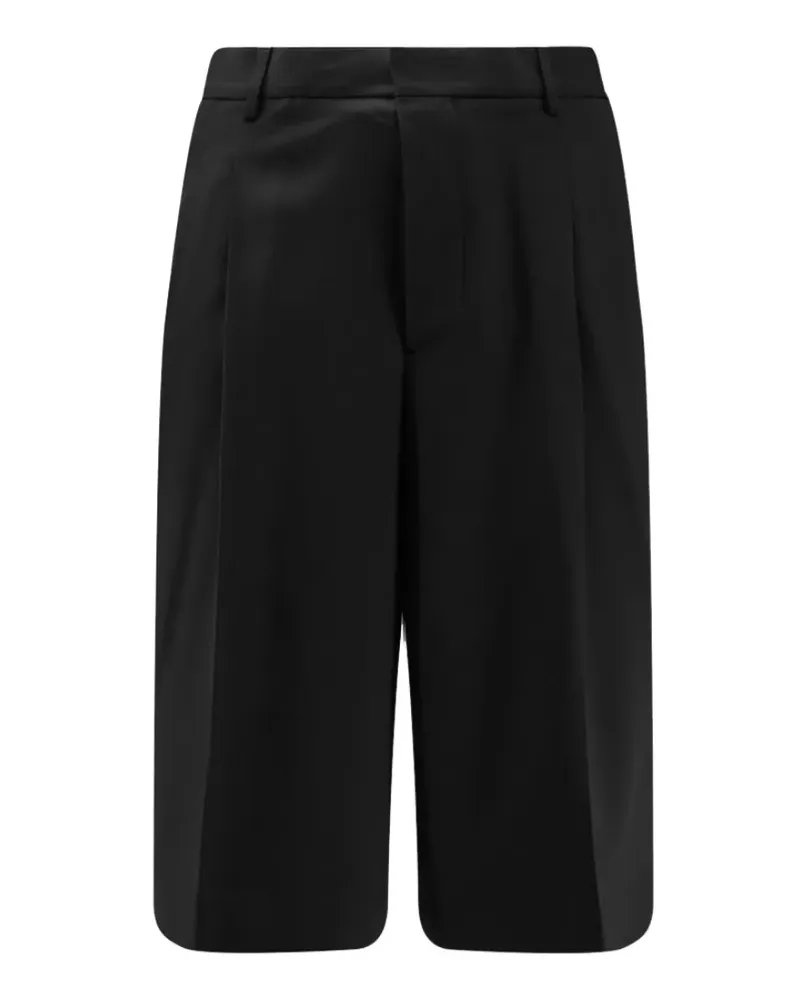 AMI Paris Shorts mit Falten - Schwarz Schwarz