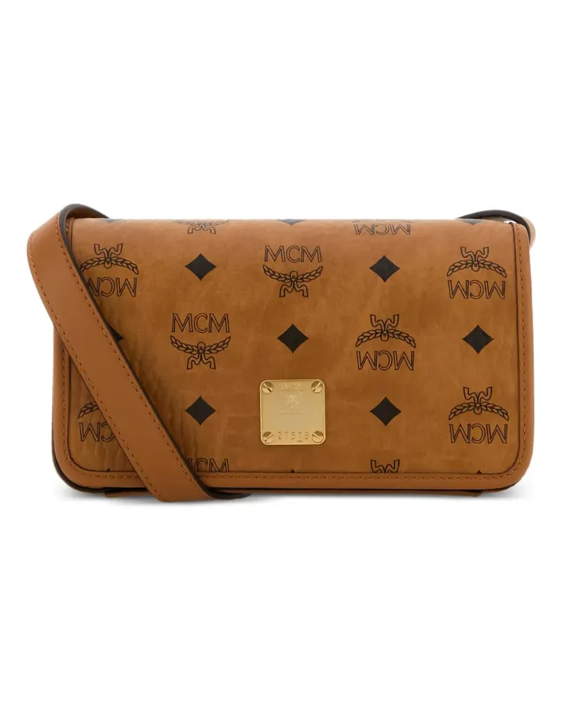 MCM Aren Visetos cross body bag - Braun Braun