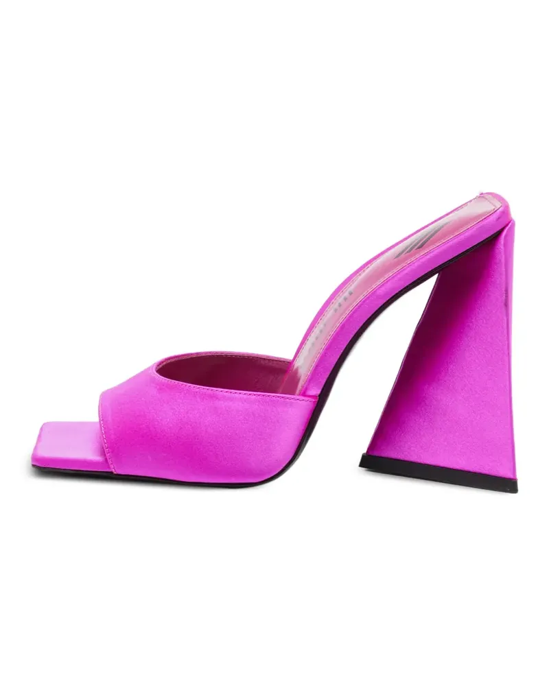 ATTICO Devon satin heeeled sandals - Rosa Rosa