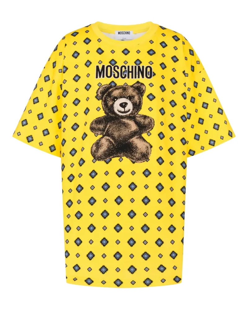 Moschino T-Shirt mit Teddy-Print - Gelb Gelb