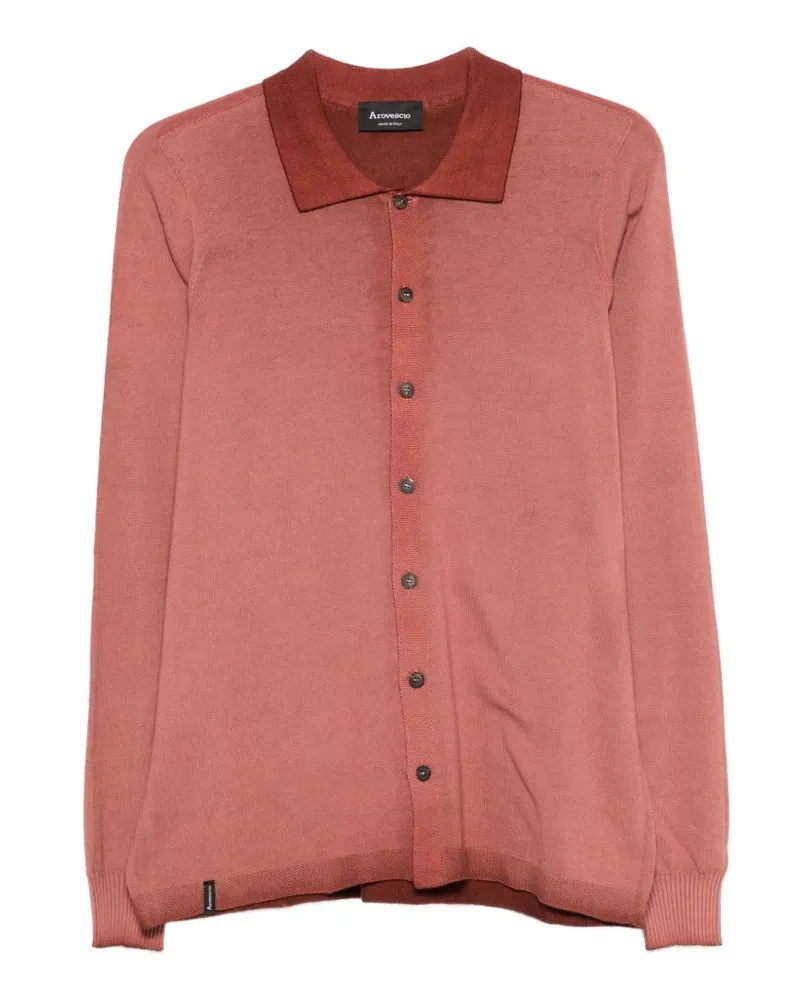 Arovescio buttoned long-sleeve shirt - Rot Rot