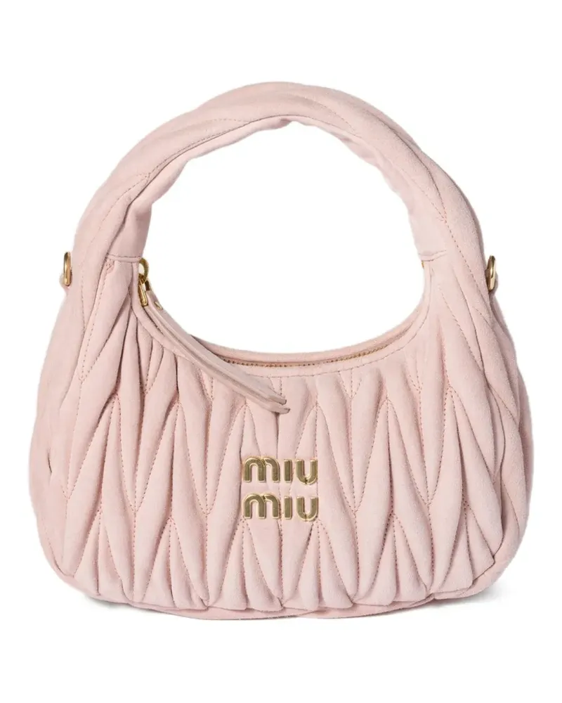 Miu Miu Handtasche aus Matelassé-Leder - Rosa Rosa