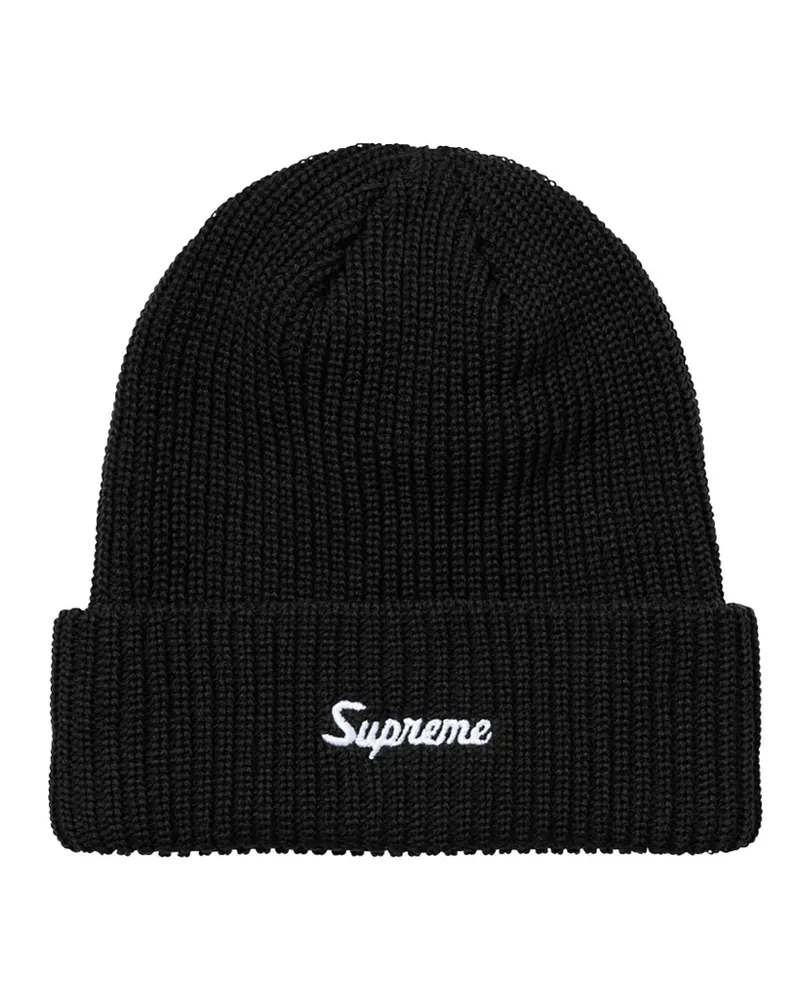 Supreme Being Loose Gauge Beanie - Schwarz Schwarz