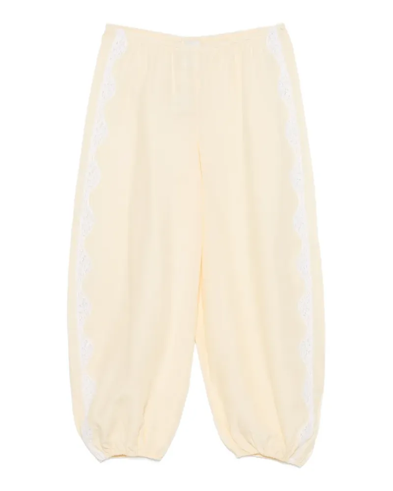 Posse Tabitha Hose mit Spitzenbesatz - Nude Nude