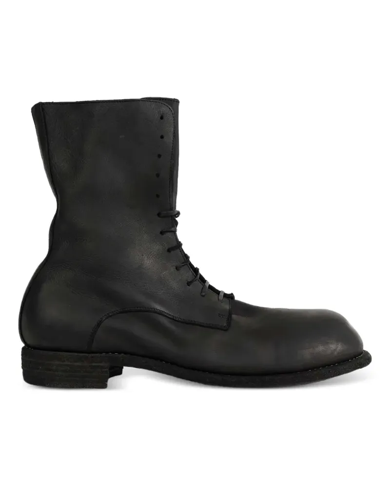 GUIDI Big Daddy leather ankle boots - Schwarz Schwarz
