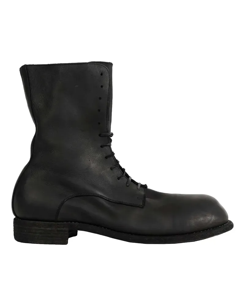 GUIDI Big Daddy leather ankle boots - Schwarz Schwarz