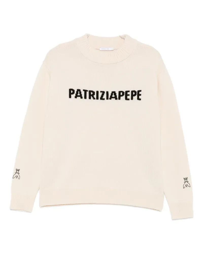 Patrizia Pepe Pullover mit rundem Ausschnitt - Nude Nude