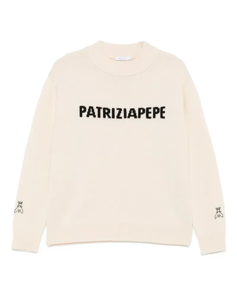 Patrizia Pepe Pullover mit rundem Ausschnitt - Nude Nude