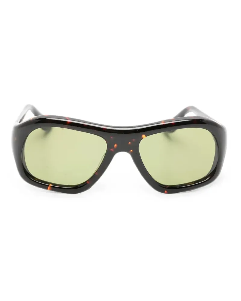 Port Tanger Sonnenbrille mit eckigem Gestell - Braun Braun