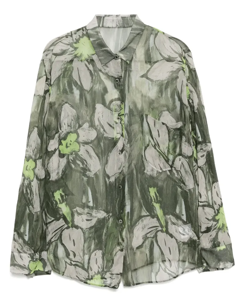 JNBY Hemd mit Blumen-Print - Grün Grün