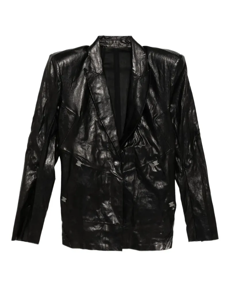 Isaac Sellam Epaulee Neo leather jacket - Schwarz Schwarz