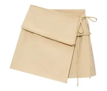 panelled wrap miniskirt