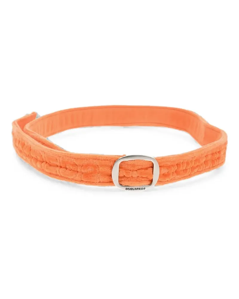 Dsquared2 logo-detail belt - Orange Orange