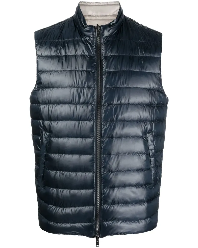 Herno Wendbare Steppweste - Blau Blau