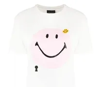 T-Shirt mit Smiley-Print