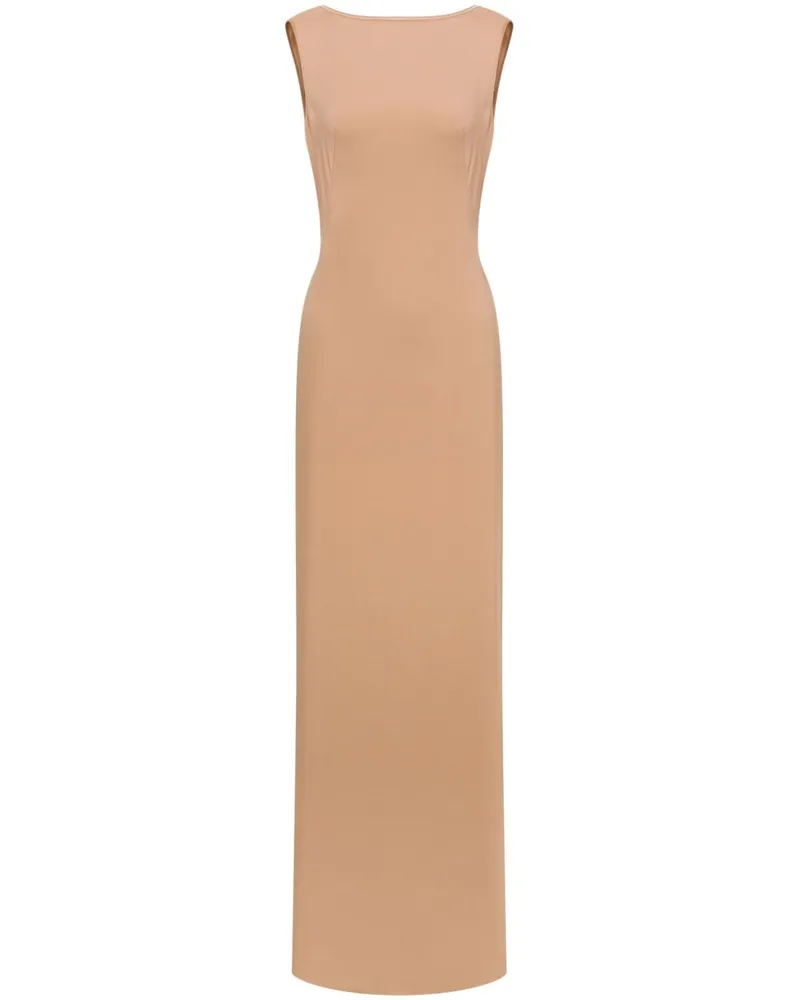 Alberta Ferretti Drapiertes Abendkleid - Nude Nude