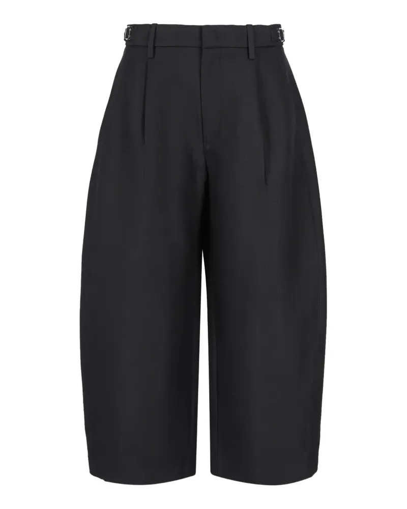 JNBY Wide-Leg-Hose mit Bundfalten - Schwarz Schwarz