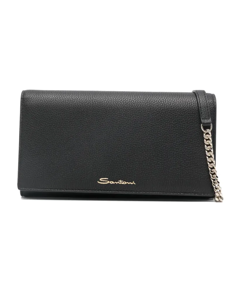 Santoni Klassisches Portemonnaie - Schwarz Schwarz