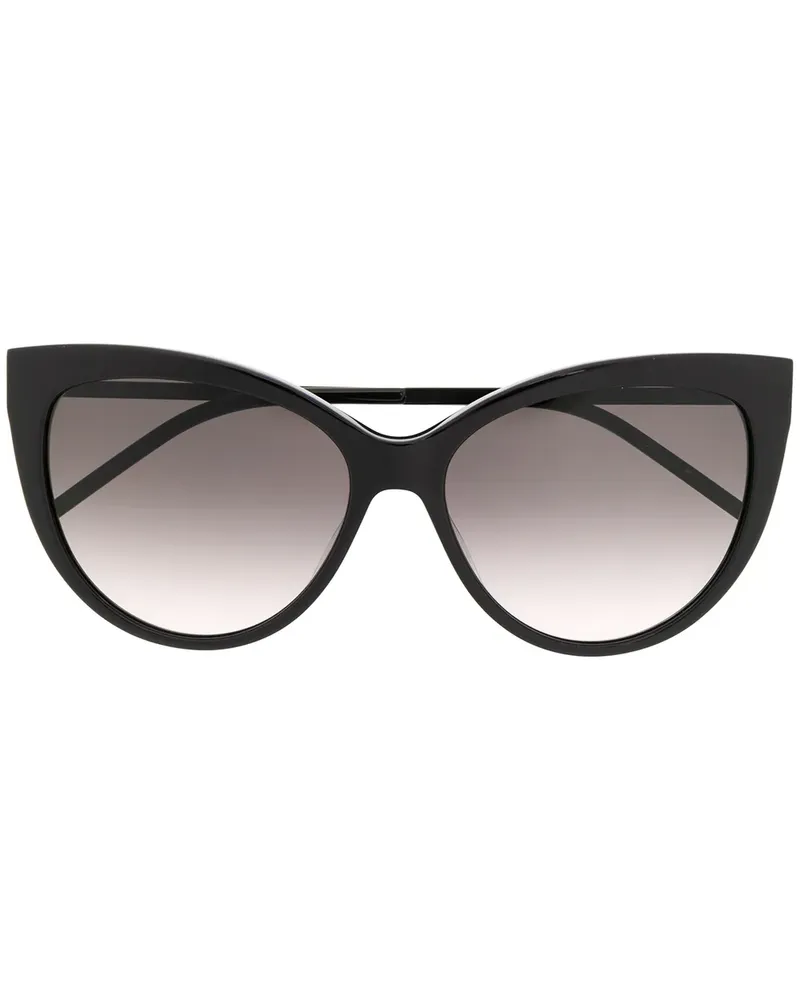 Saint Laurent SL M48SA' Cat-Eye-Sonnenbrille - Schwarz Schwarz
