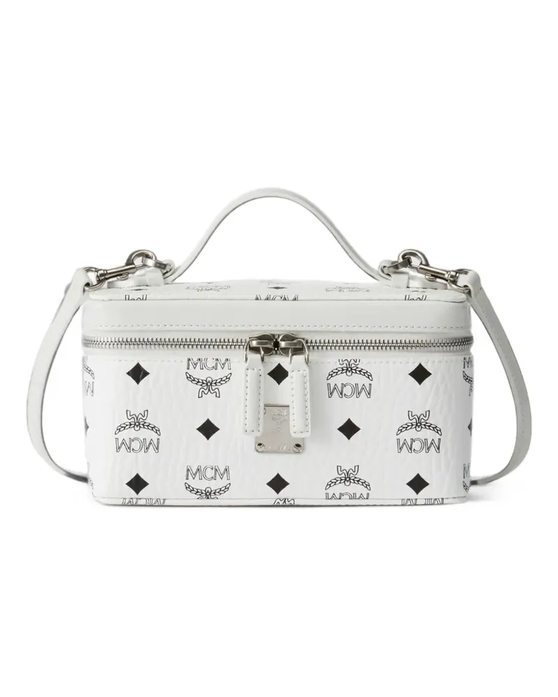 MCM Mini Rockstar Visetos Kosmetiktasche - Weiß Weiß