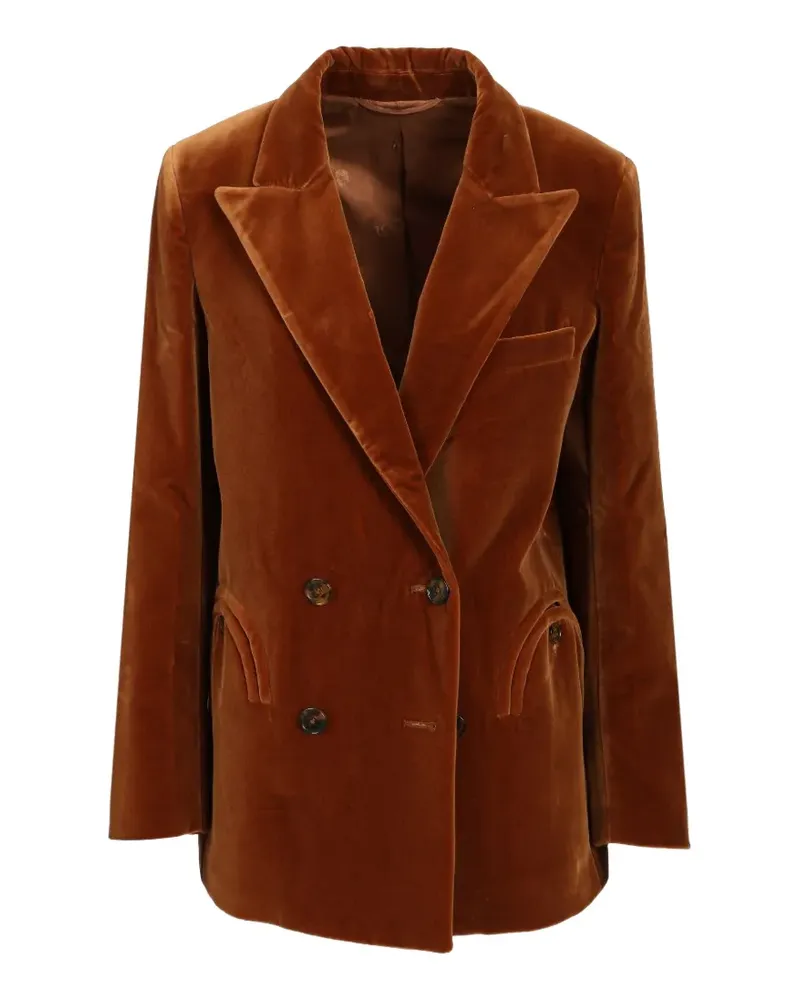 Blazé Milano Everynight velvet blazer - Braun Braun
