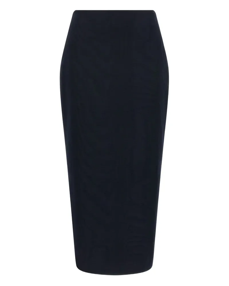 Blazé Milano Sharewood Sussex Midirock mit hohem Bund - Blau Blau