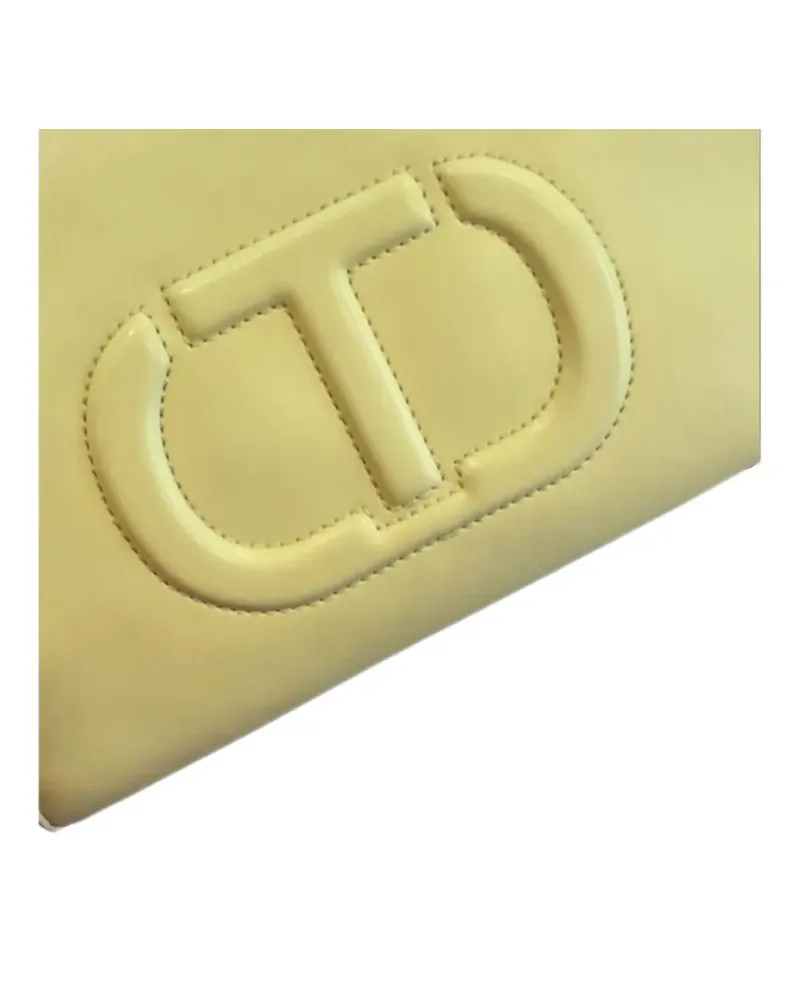 Twin-Set logo-embossed tote bag - Gelb Gelb
