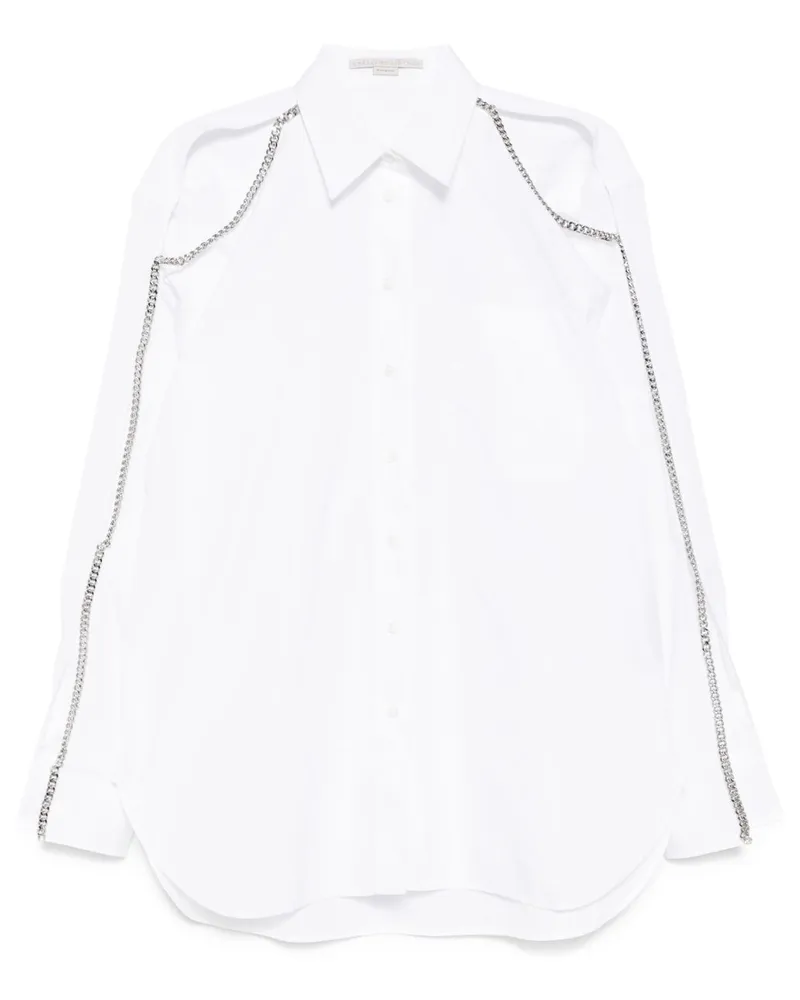 Stella McCartney Falabella Hemd mit Kettendetail - Weiß Weiß
