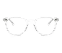 Brille mit ovalem Gestell - Weiß