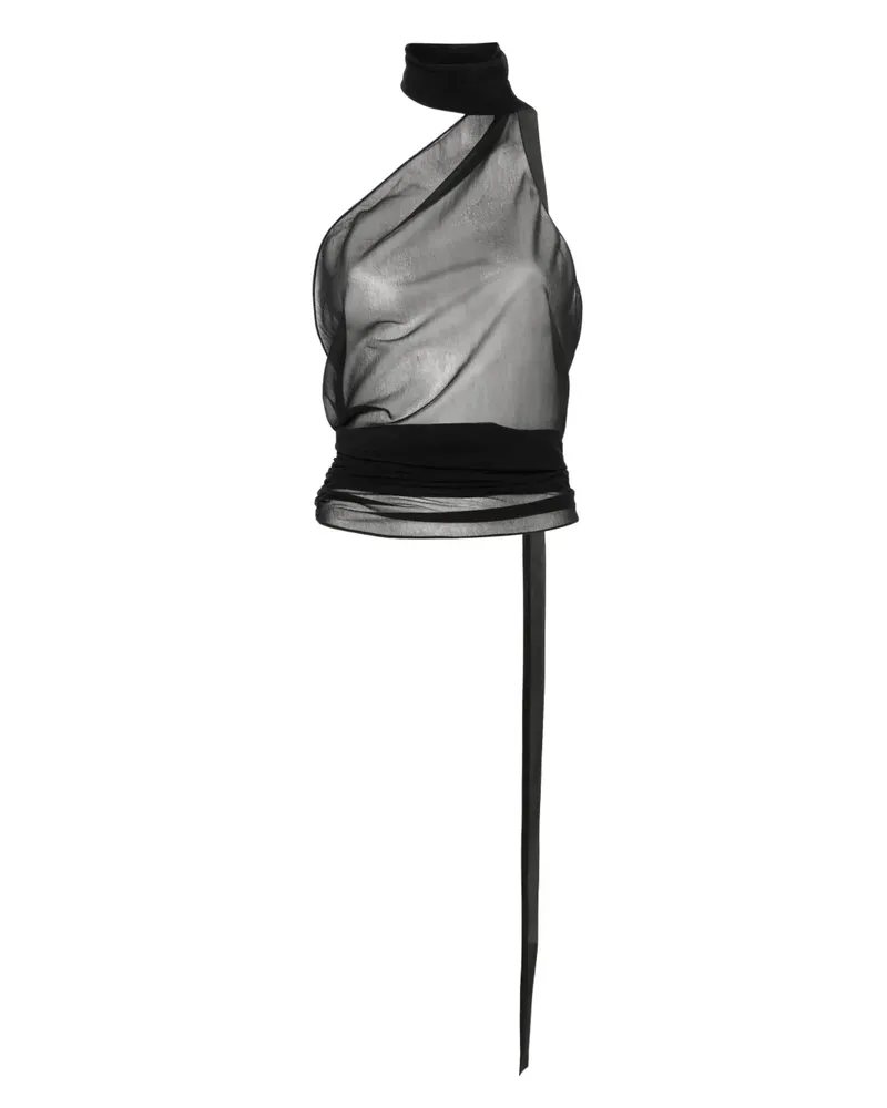 Ludovic de Saint Sernin Halter Top - Schwarz Schwarz