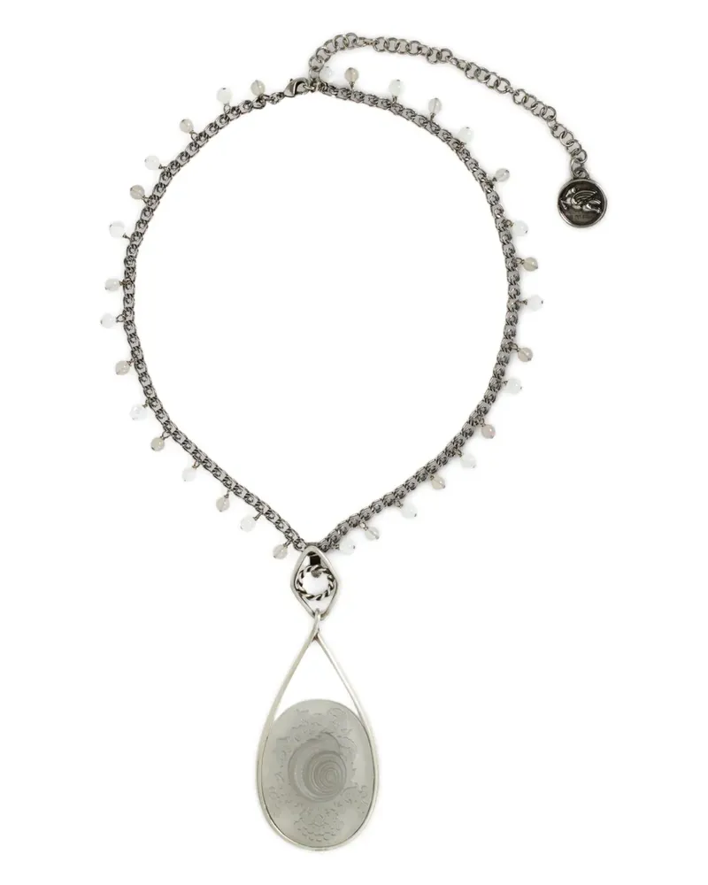 Etro Halskette mit Cameo-Muscheln - Silber Silber