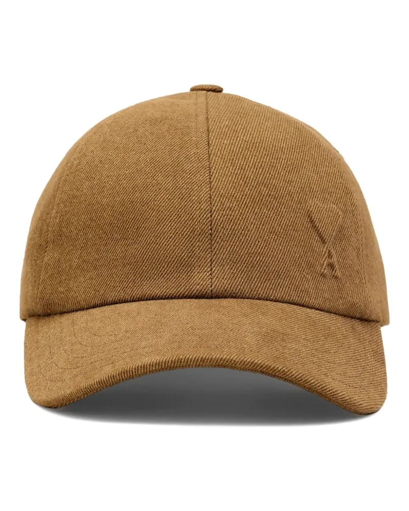 AMI Paris Ami de Coeur Baseballkappe mit Prägung - Braun Braun