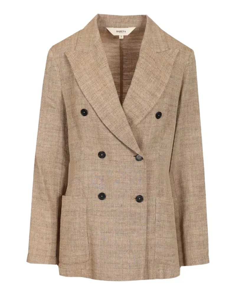 BARENA double-breasted blazer - Nude Nude