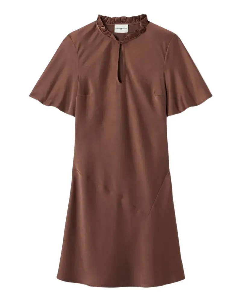 Claudie Pierlot keyhole-detail mini dress - Braun Braun
