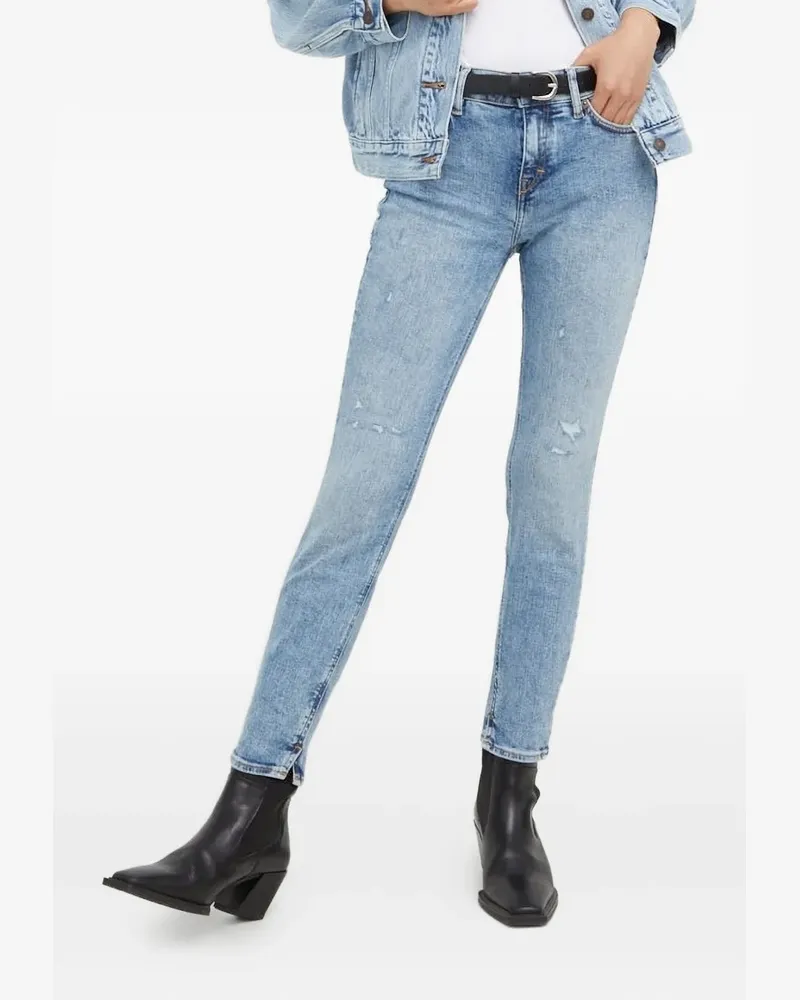 Drykorn Skinny-Jeans in Distressed-Optik - Blau Blau