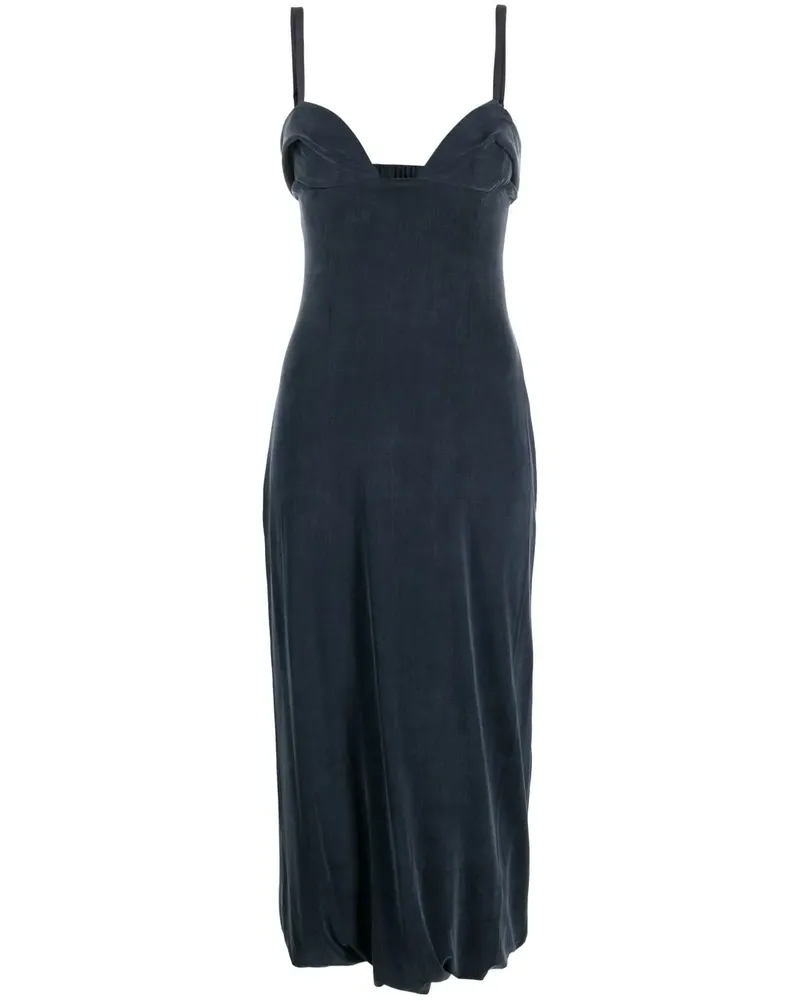 Jacquemus La Robe Praia Midikleid - Blau Blau