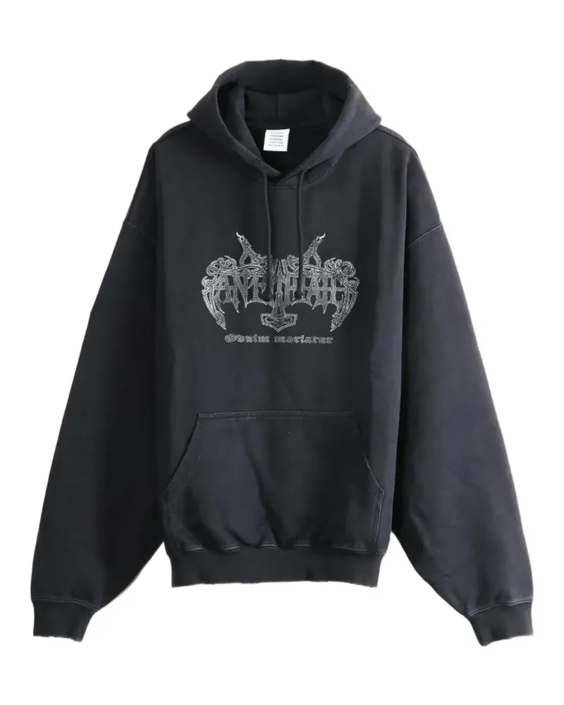 VETEMENTS Antihate Hoodie mit grafischem Print - Schwarz Schwarz