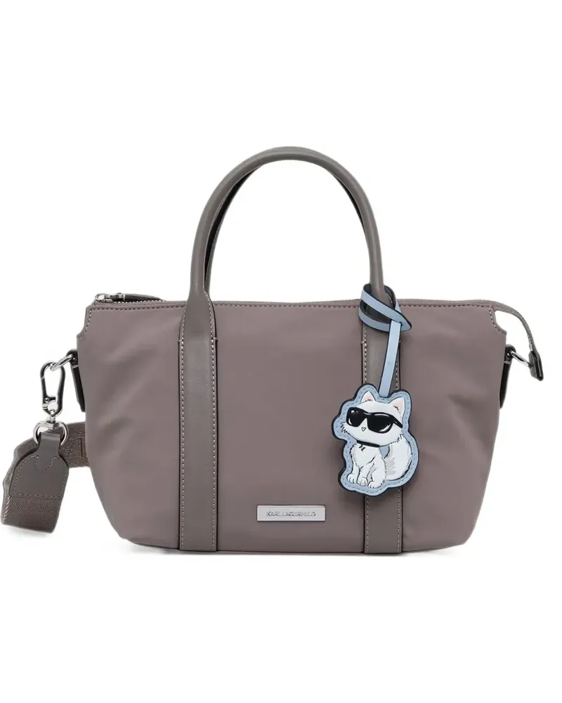 Karl Lagerfeld Choupette Tote Bag mit Anhänger - Grau Grau