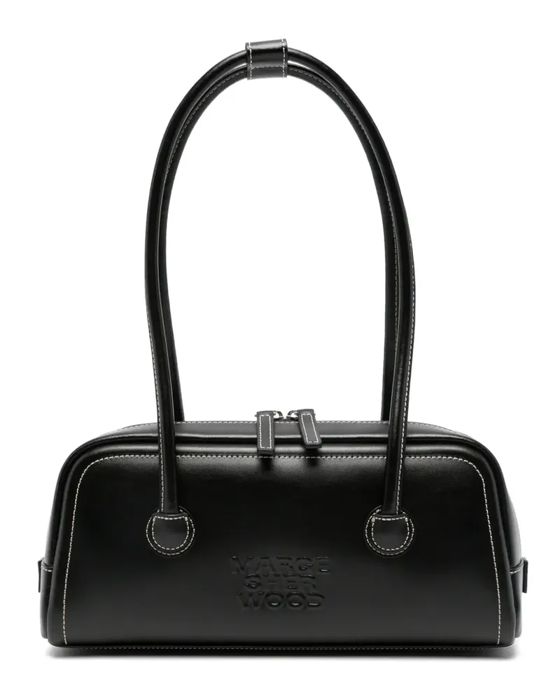 Marge Sherwood Tote Bag mit Logo-Prägung - Schwarz Schwarz