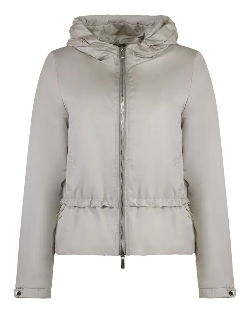 MOORER Burano Kapuzenjacke mit Kordelzug - Grau Grau