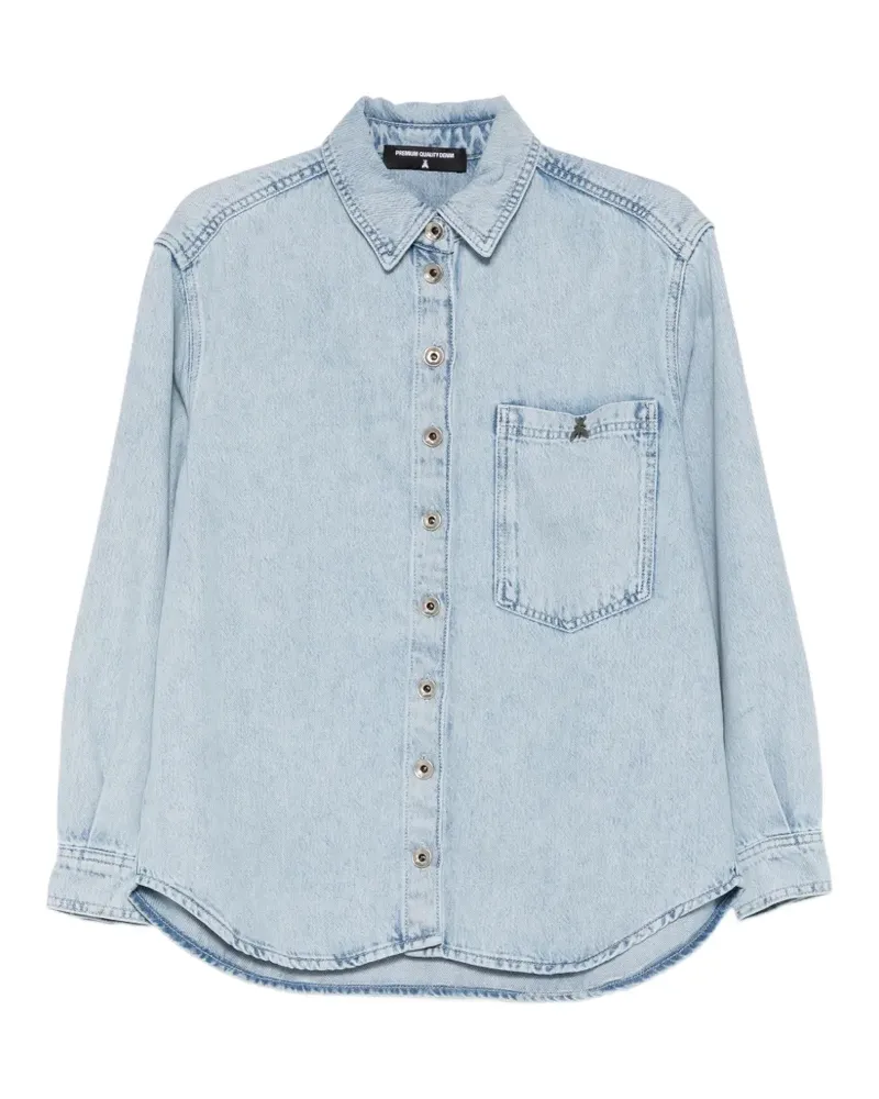 Patrizia Pepe button-fastening long-sleeve shirt - Blau Blau