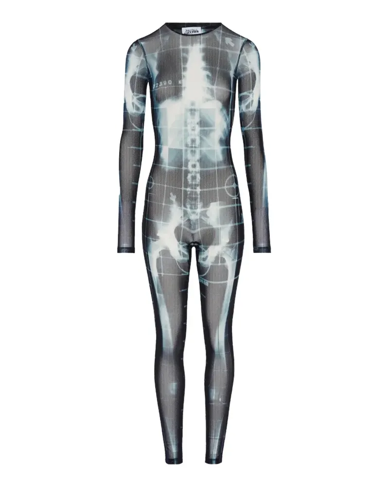 Jean Paul Gaultier Jumpsuit mit Print - Schwarz Schwarz