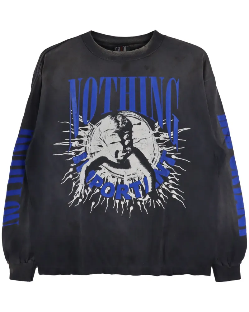 SAINT MXXXXXX x KOSUKE KAWAMURA Nothing Important T-Shirt - Schwarz Schwarz