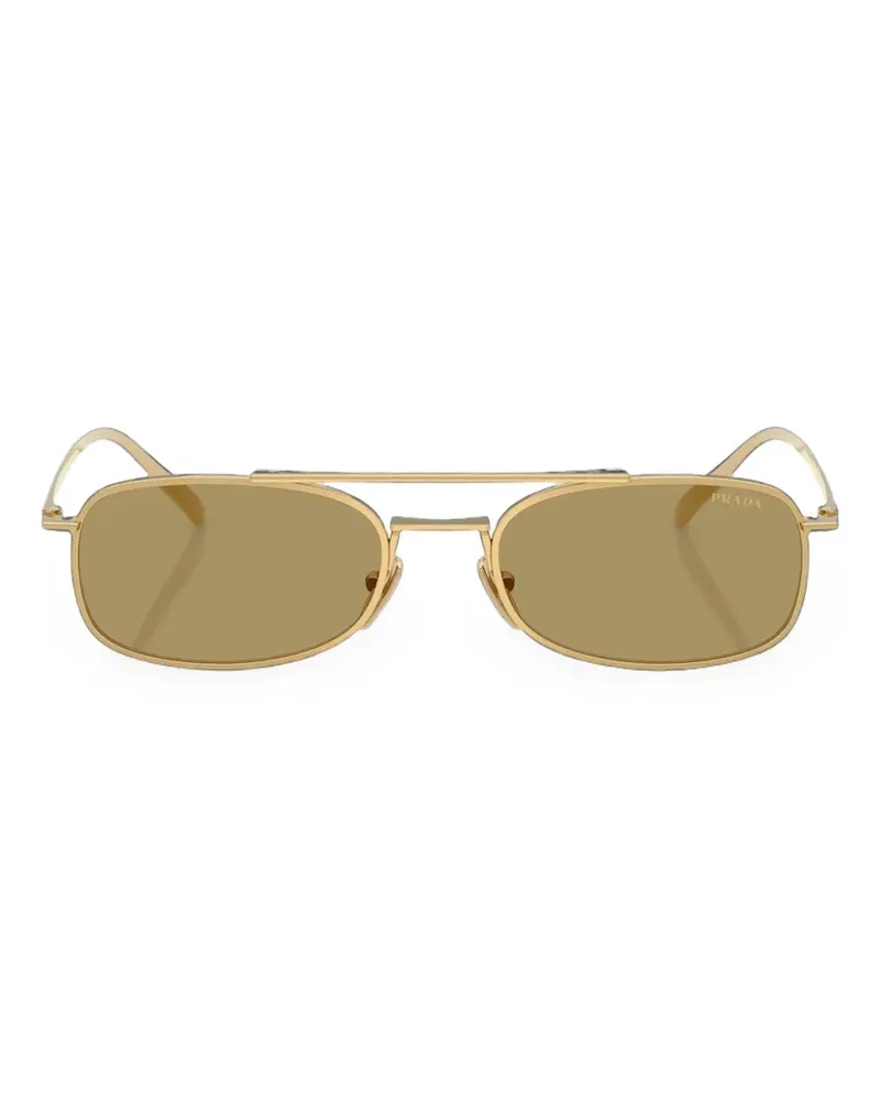 Prada Sonnenbrille mit Doppelsteg - Gold Gold