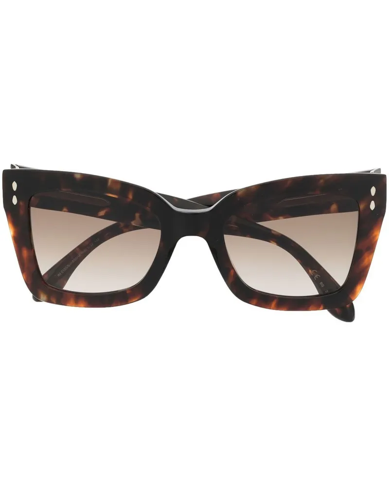 Isabel Marant Sonnenbrille mit Cat-Eye-Gestell Braun