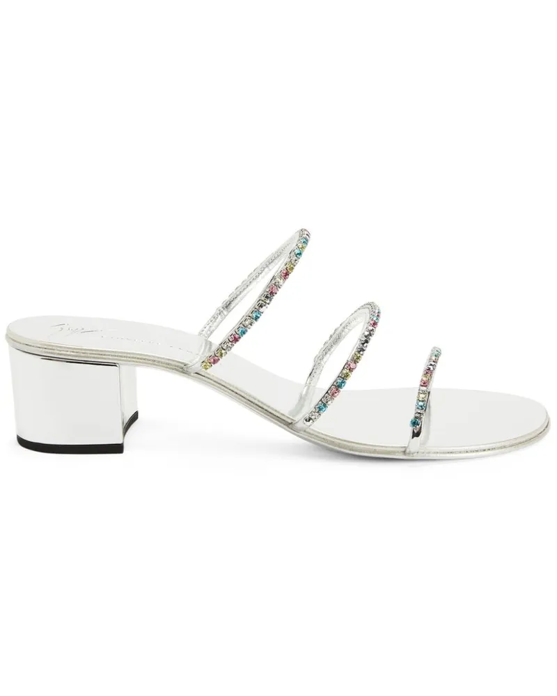 Giuseppe Zanotti Dark Colorful Sandalen 40mm - Silber Silber