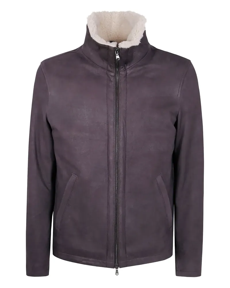BARBA Dennis Jacke mit Shearling-Futter - Braun Braun