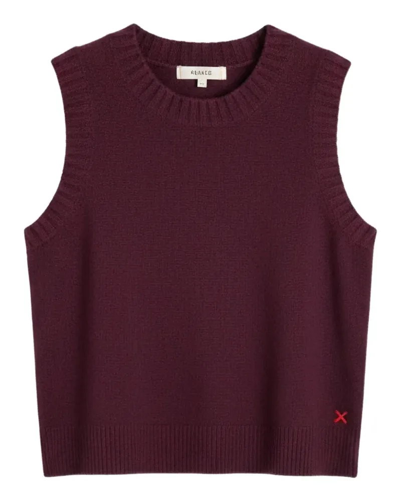 Chinti & Parker Basics Tanktop mit geripptem Besatz - Violett Violett